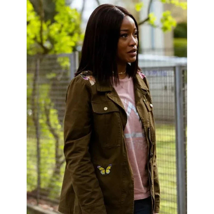 Berlin Station April Lewis Green Jacket