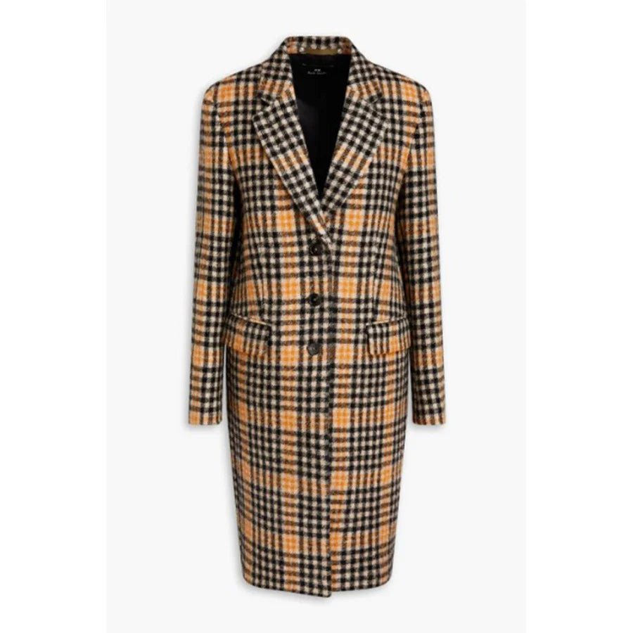 Evelyne Brochu Orphan Black Echoes Plaid Coat
