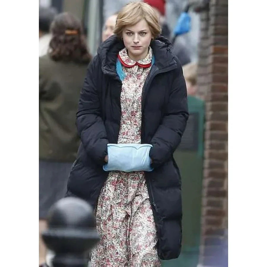 Lady Diana Spencer The Crown Season 04 Hooded Coat