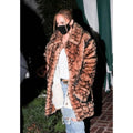 Jennifer Lopez Animal Print Coat