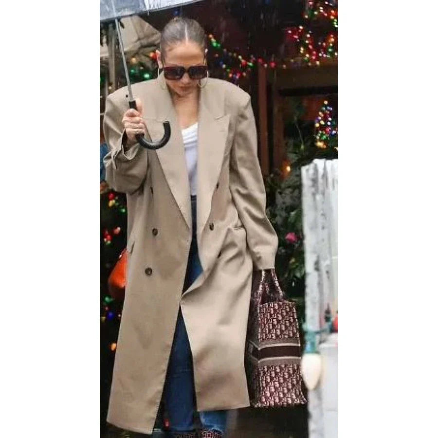 Jennifer Lopez Los Angeles Trench Coat