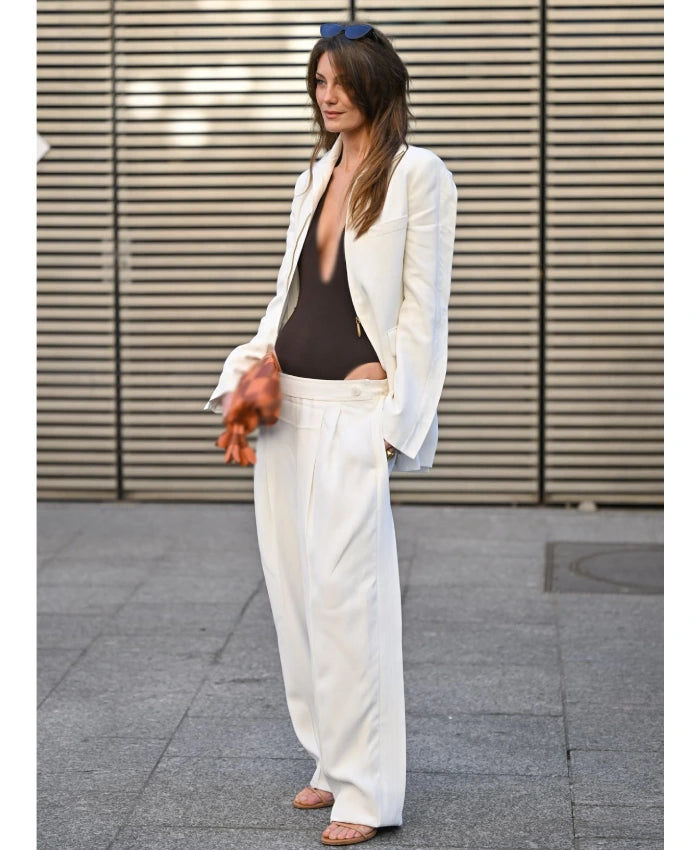 Leila George Paris Fashion Show Suit