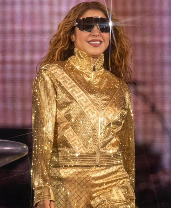 Mexico City Golden Shakira Zocalo Sequin Jacket