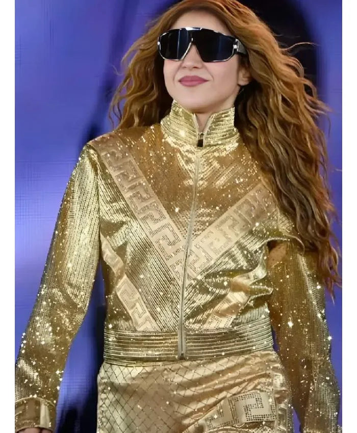 Mexico City Golden Shakira Zocalo Sequin Jacket