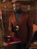 Mike Colter Evil Tv Series Brown Wool Coat