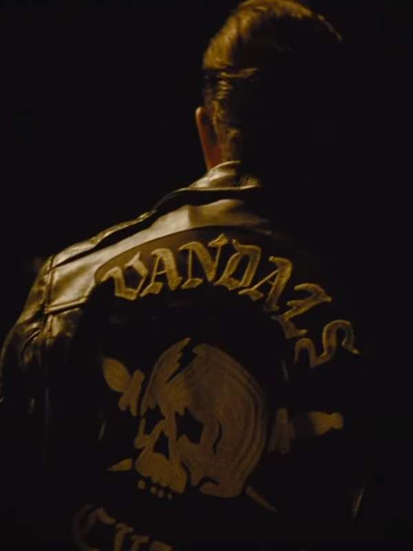 Tom Hardy The Bikeriders 2024 Black Leather Jacket
