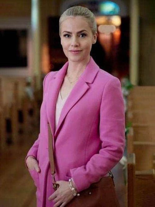 Amanda Schull The Blessing Bracelet Pink Coat
